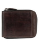 Mancini Wallets Brown Mancini CASABLANCA Collection Men’s Zippered Wallet with Removable Passcase (RFID Secure)