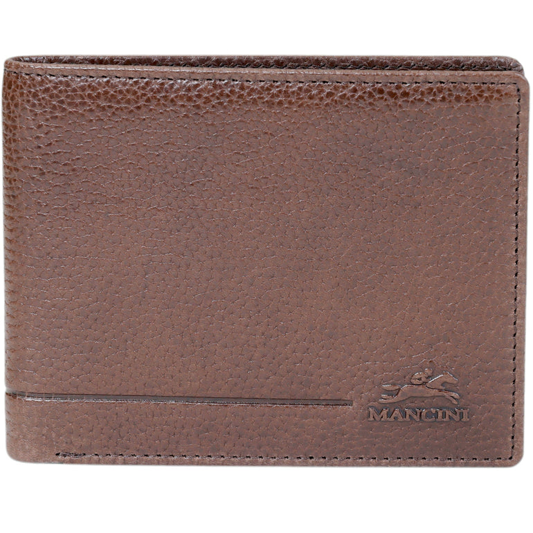Mancini Wallets Brown Mancini Fifth Avenue RFID Secure Billfold