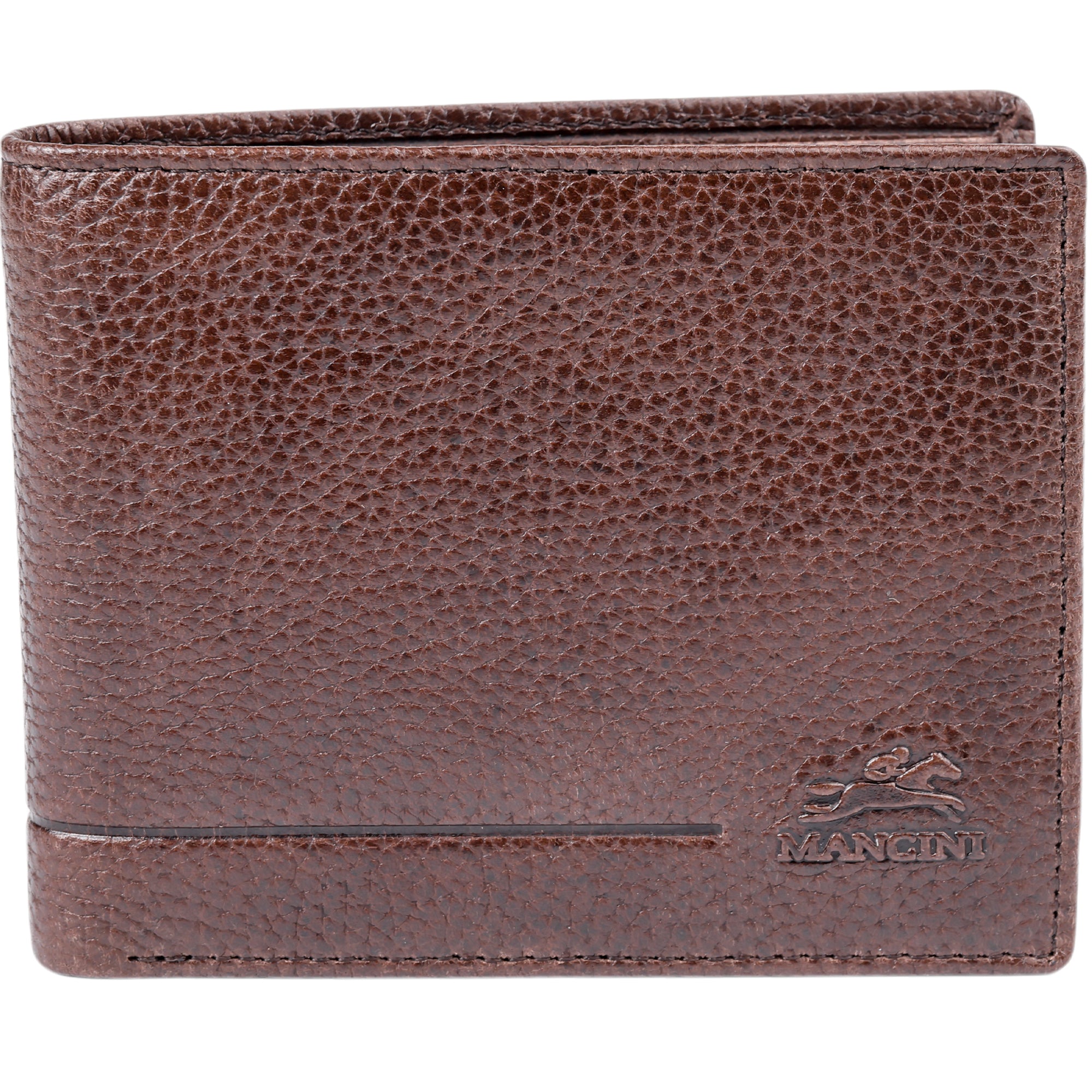 Mancini Wallets Brown Mancini Fifth Avenue RFID Secure Left Wing Billfold