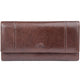 Mancini Wallets Brown Mancini Fifth Avenue RFID Secure Quad Fold Wallet