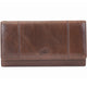 Mancini Wallets Brown Mancini Fifth Avenue RFID Secure Trifold Wallet