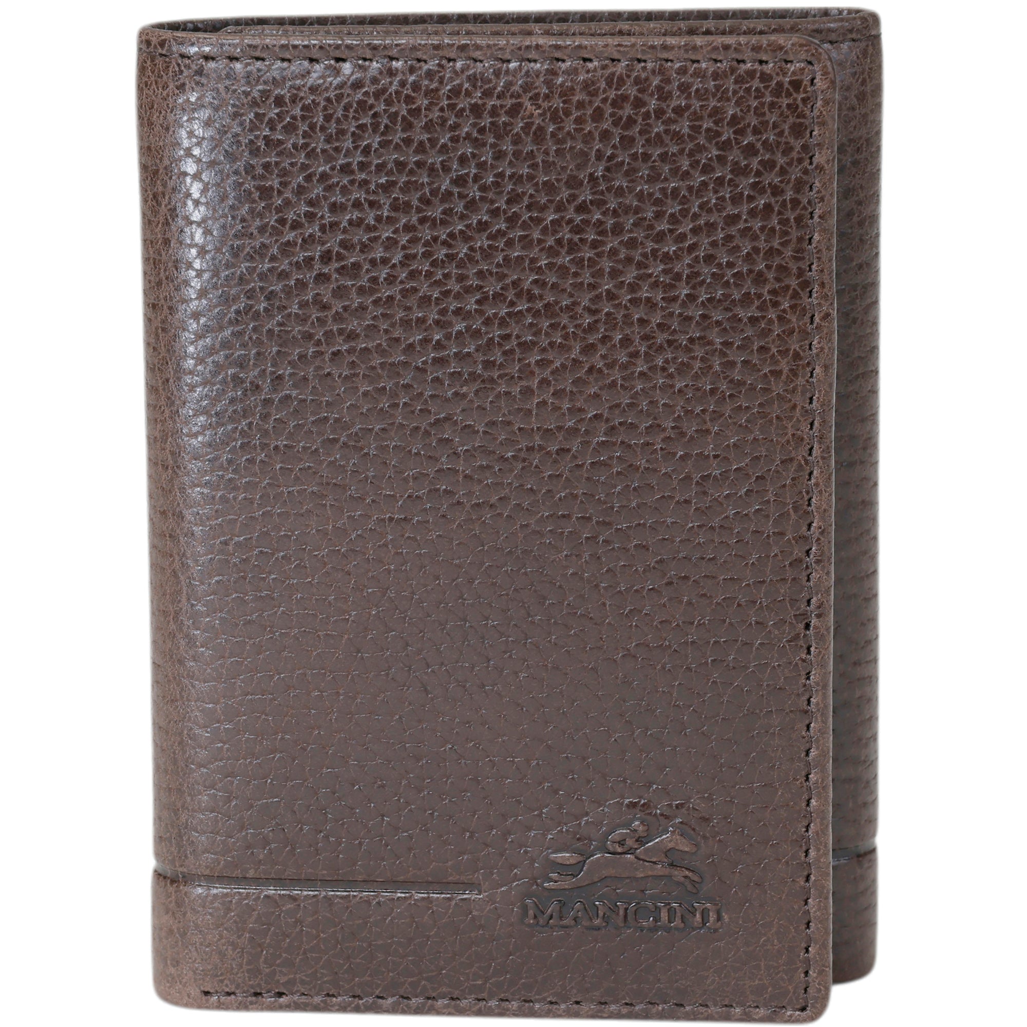 Mancini Wallets Brown Mancini Fifth Avenue RFID Secure Trifold Wallet