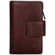 Mancini Wallets Brown Mancini Pelle D’oro RFID Secure Medium Clutch Wallet