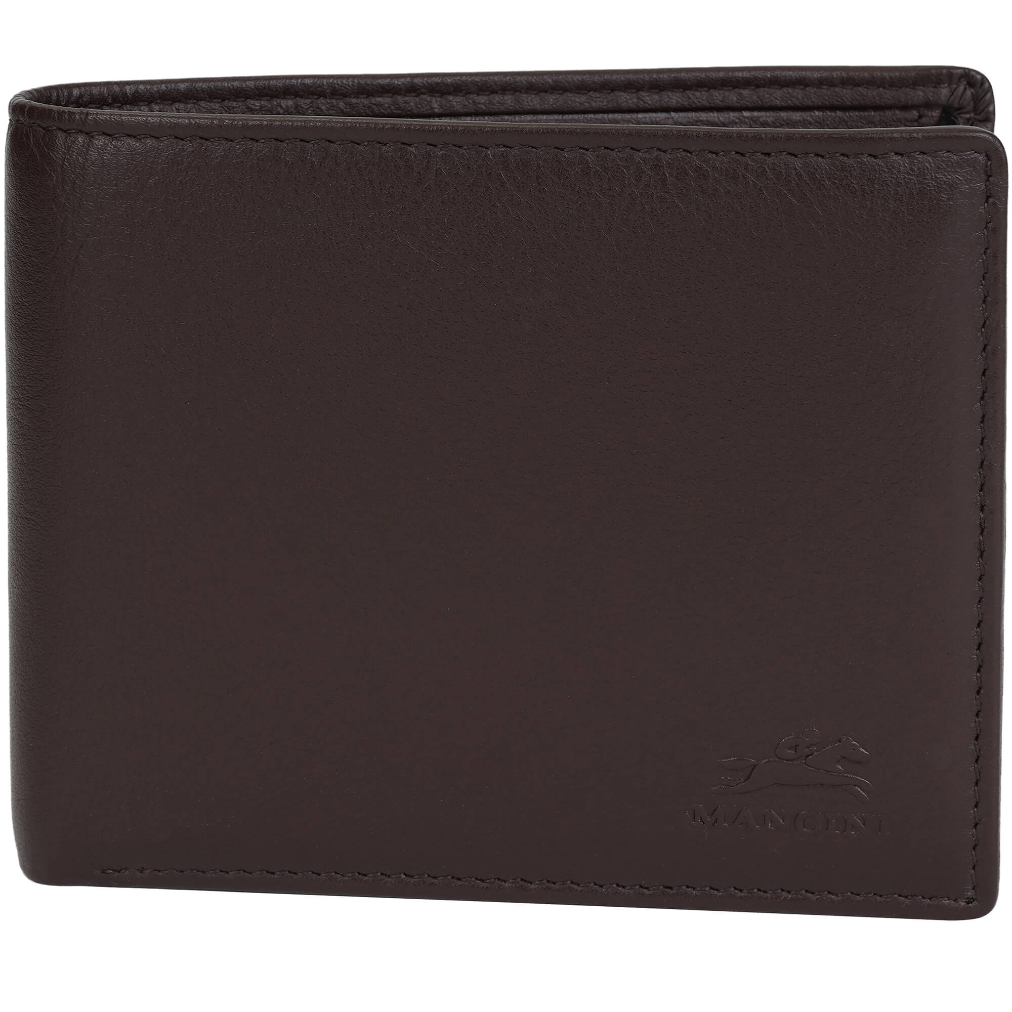 Mancini Wallets Brown Mancini Sonoma RFID Secure Center Wing Wallet