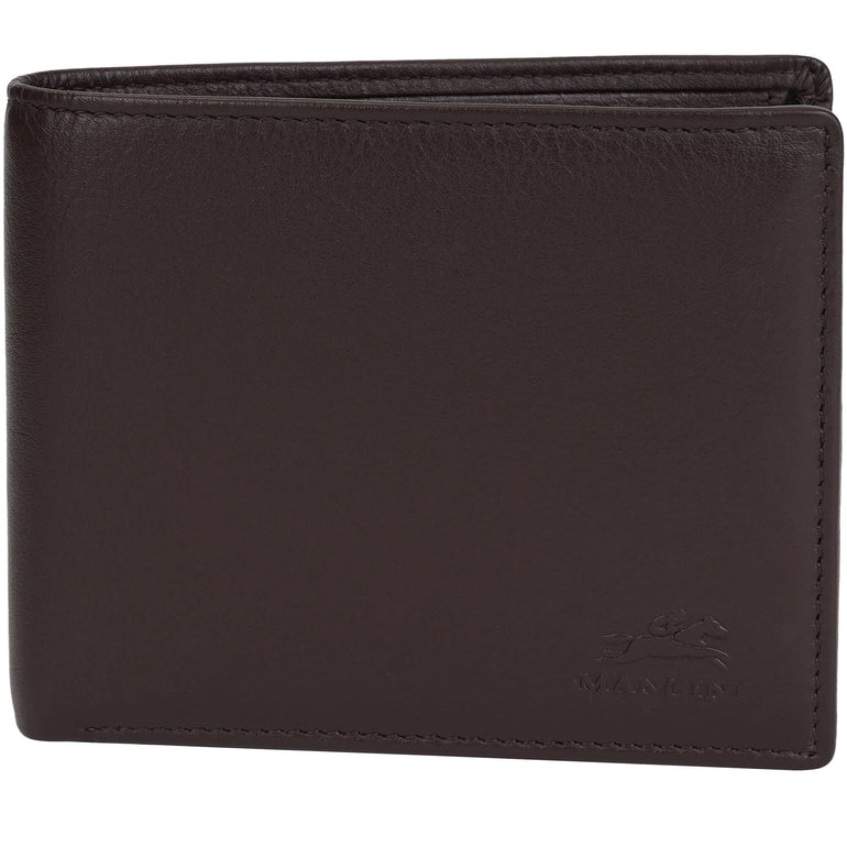 Mancini Wallets Brown Mancini Sonoma RFID Secure Center Wing Wallet