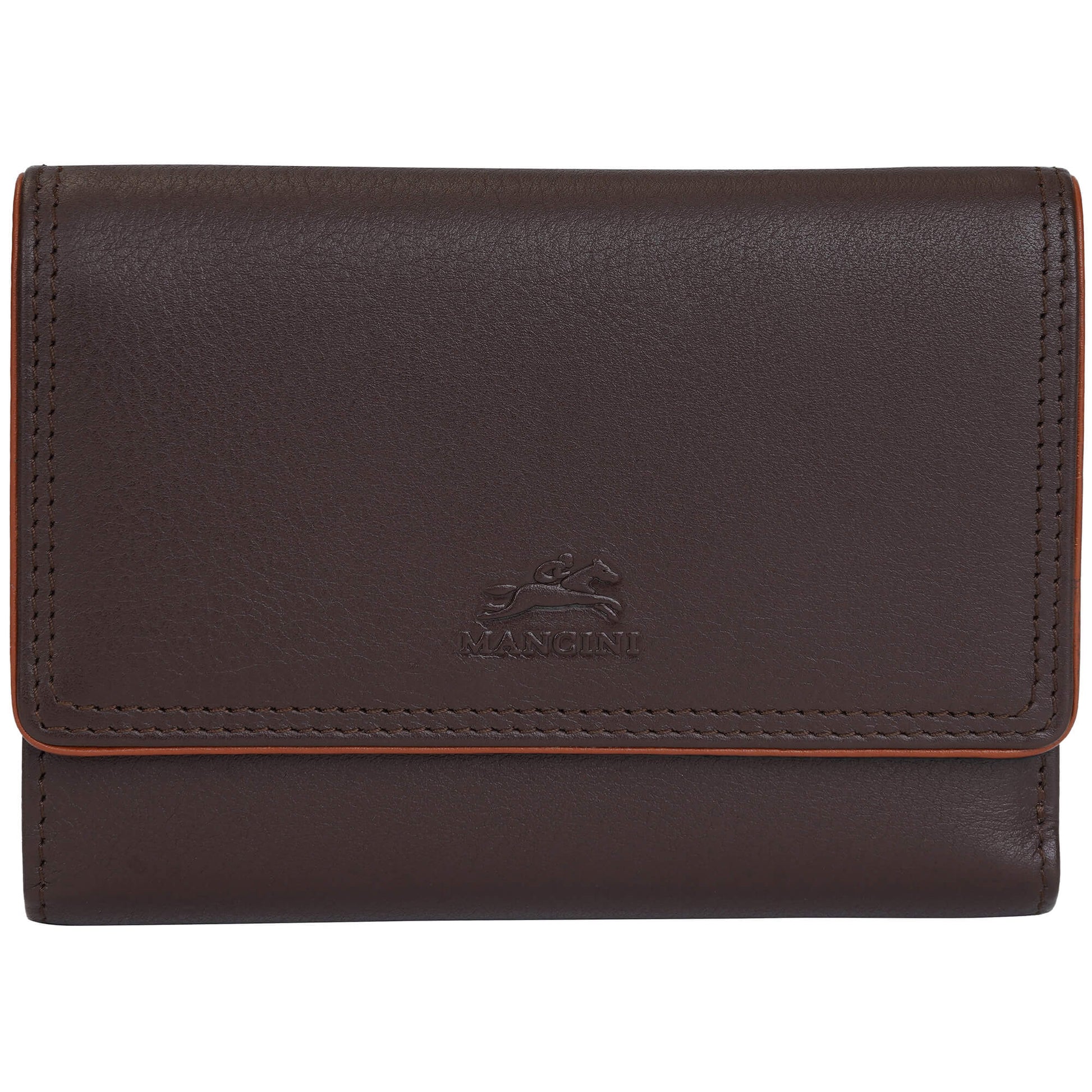 Mancini Wallets Brown Mancini Sonoma Women’s Medium Clutch Wallet with Enhanced RFID Protection