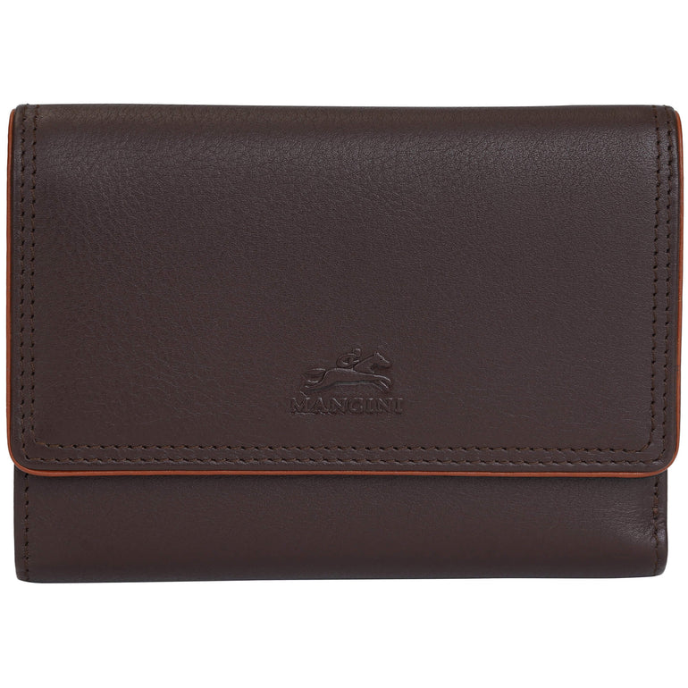 Mancini Wallets Brown Mancini Sonoma Women’s Medium Clutch Wallet with Enhanced RFID Protection