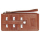 Mancini Wallets Cognac Mancini CASABLANCA Collection Ladies’ “ Wristlet” (RFID Secure)