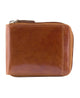 Mancini Wallets Cognac Mancini CASABLANCA Collection Men’s Zippered Wallet with Removable Passcase (RFID Secure)