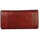 Mancini Wallets Cognac Mancini Pelle D’oro RFID Secure Quad Fold Wallet