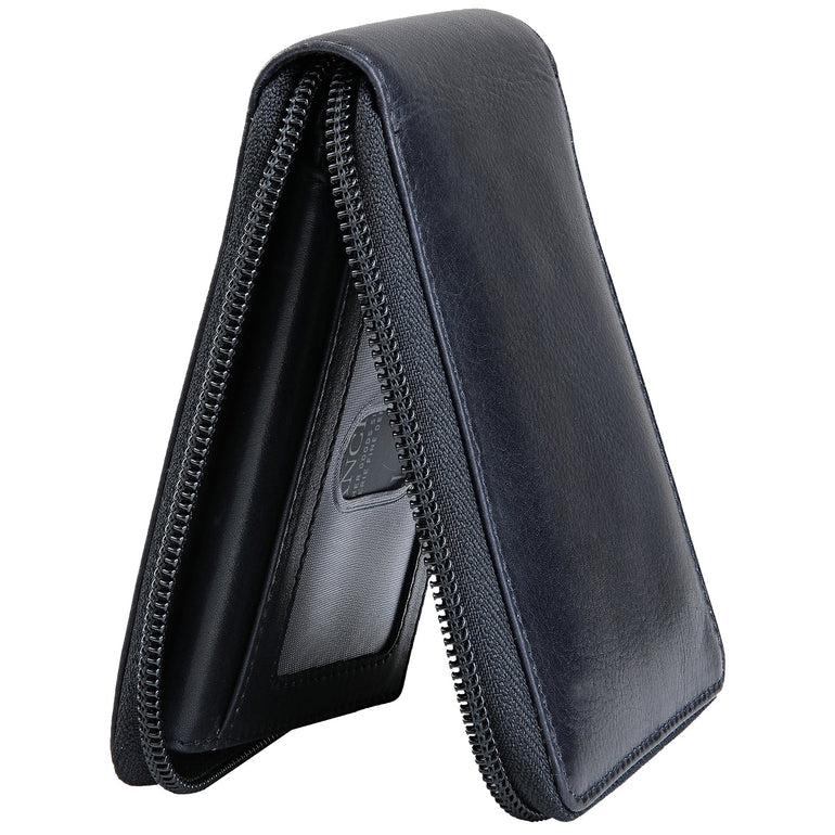 Mancini Wallets Mancini BELLAGIO Zippered RFID Billfold With Removable Passcase