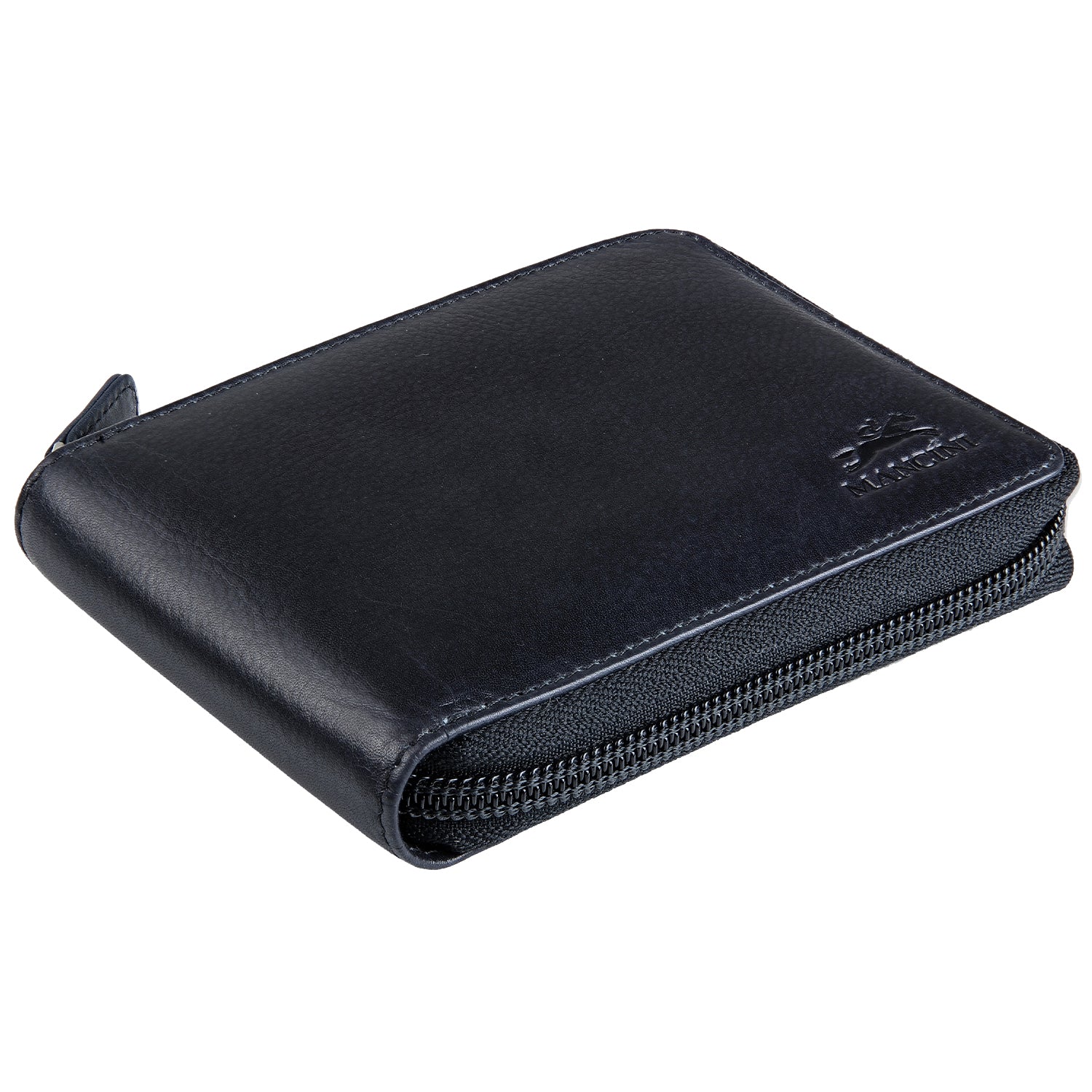 Mancini Wallets Mancini BELLAGIO Zippered RFID Billfold With Removable Passcase