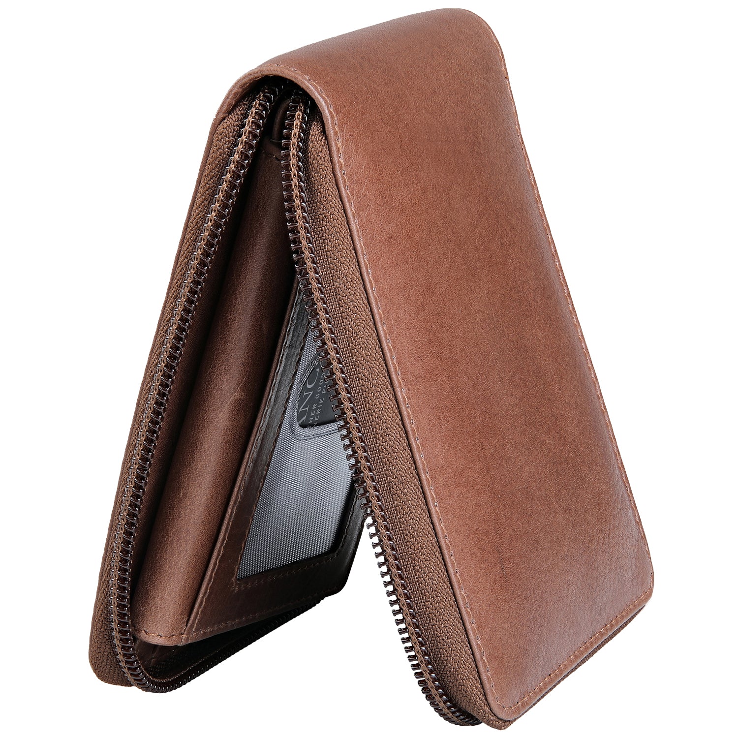 Mancini Wallets Mancini BELLAGIO Zippered RFID Billfold With Removable Passcase