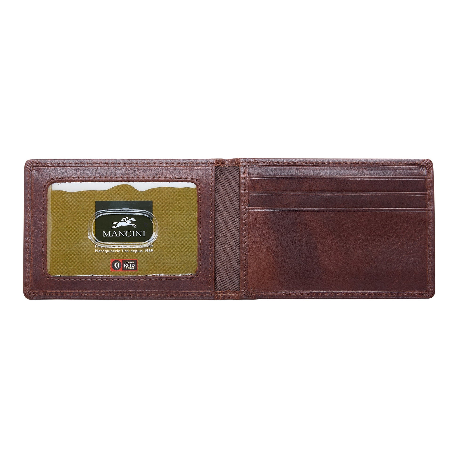 Mancini Wallets Mancini BOULDER Men's RFID Secure Billfold with Removable Passcase