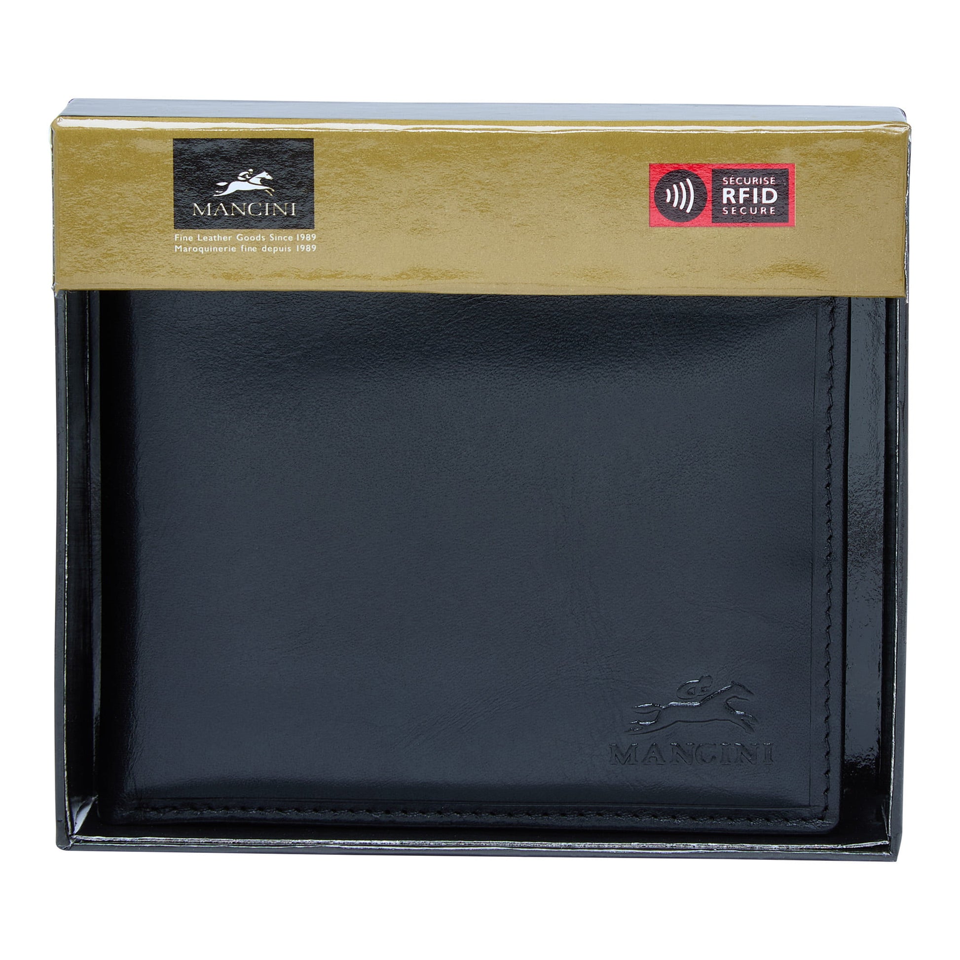 Mancini Wallets Mancini BOULDER Men's RFID Secure Billfold with Removable Passcase