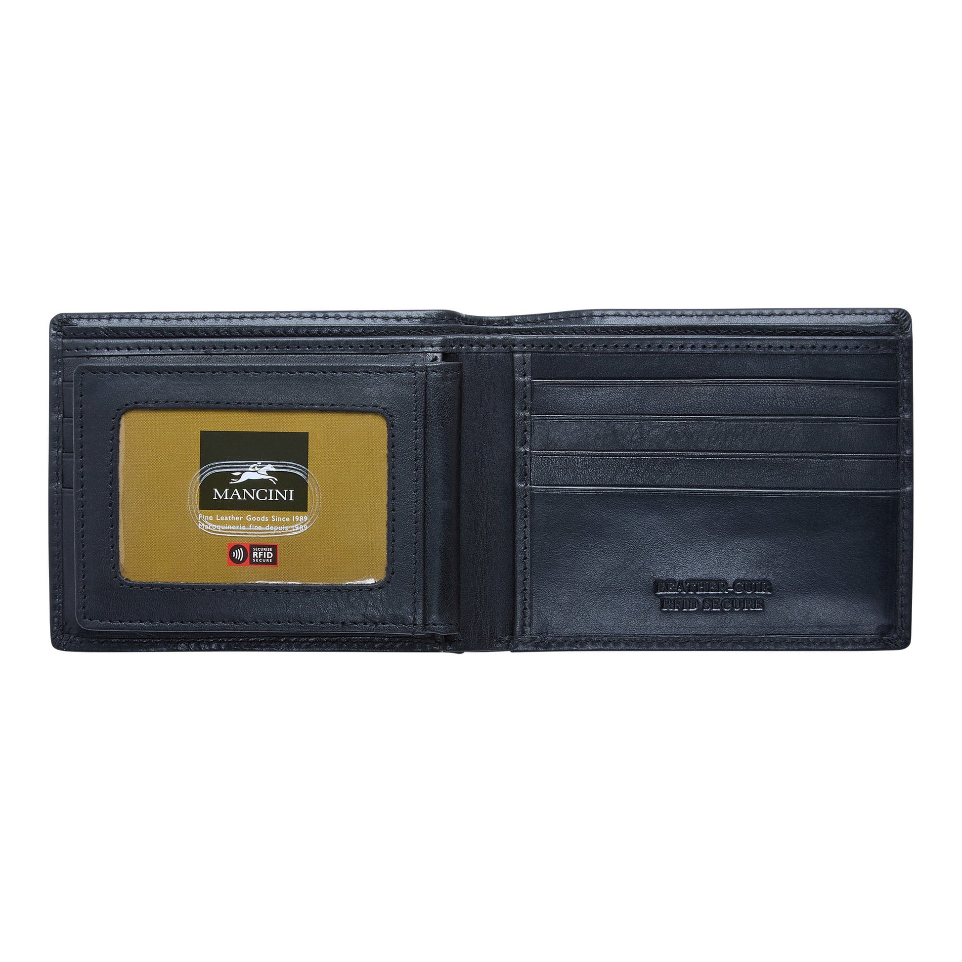 Mancini Wallets Mancini BOULDER Men's RFID Secure Billfold with Removable Passcase