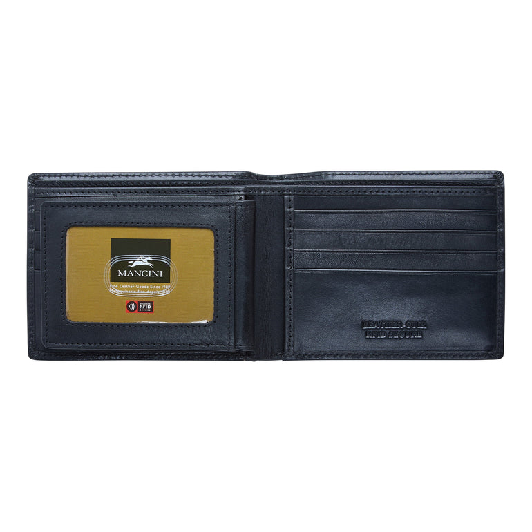 Mancini Wallets Mancini BOULDER Men's RFID Secure Billfold with Removable Passcase
