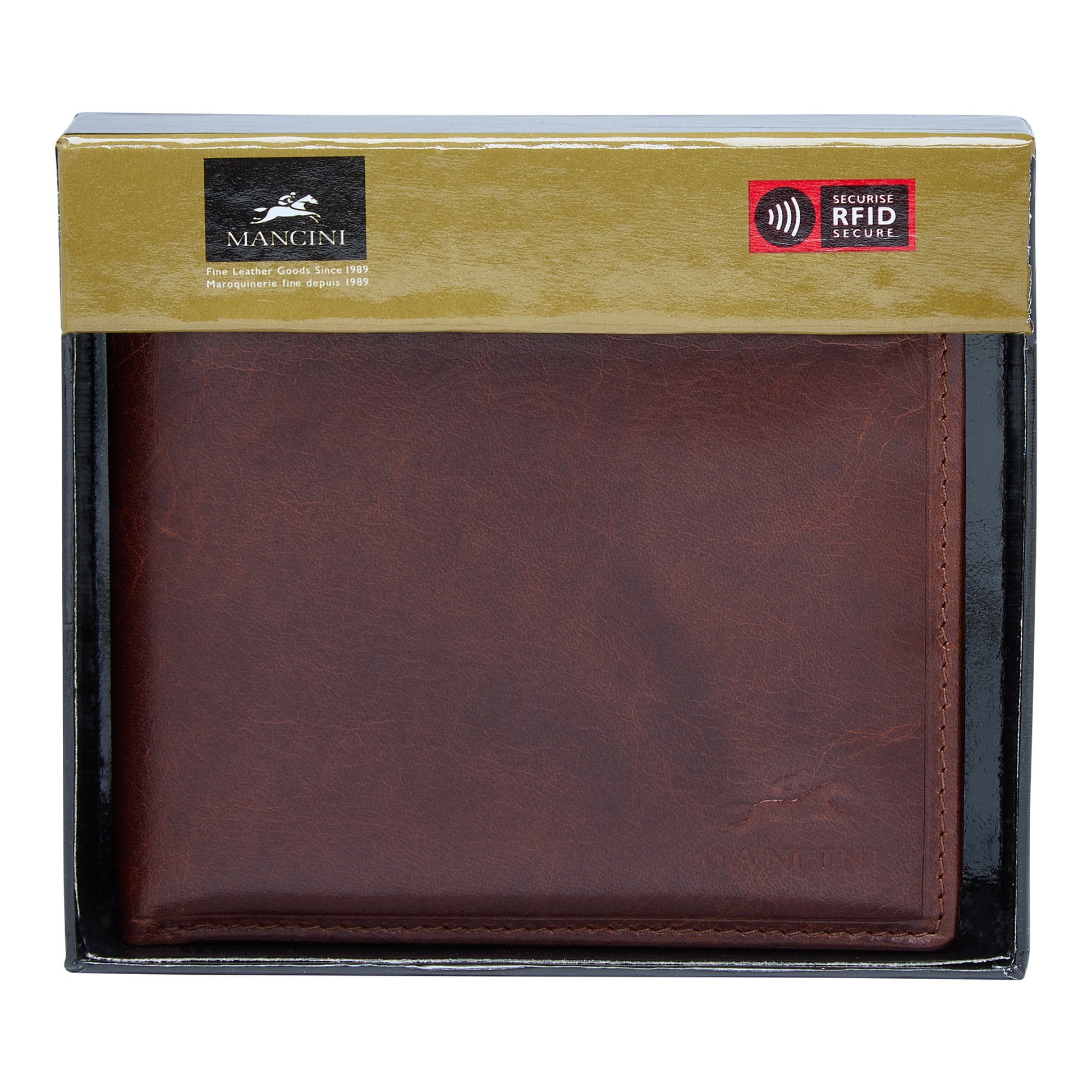 Mancini Wallets Mancini BOULDER Men's RFID Secure Billfold with Removable Passcase