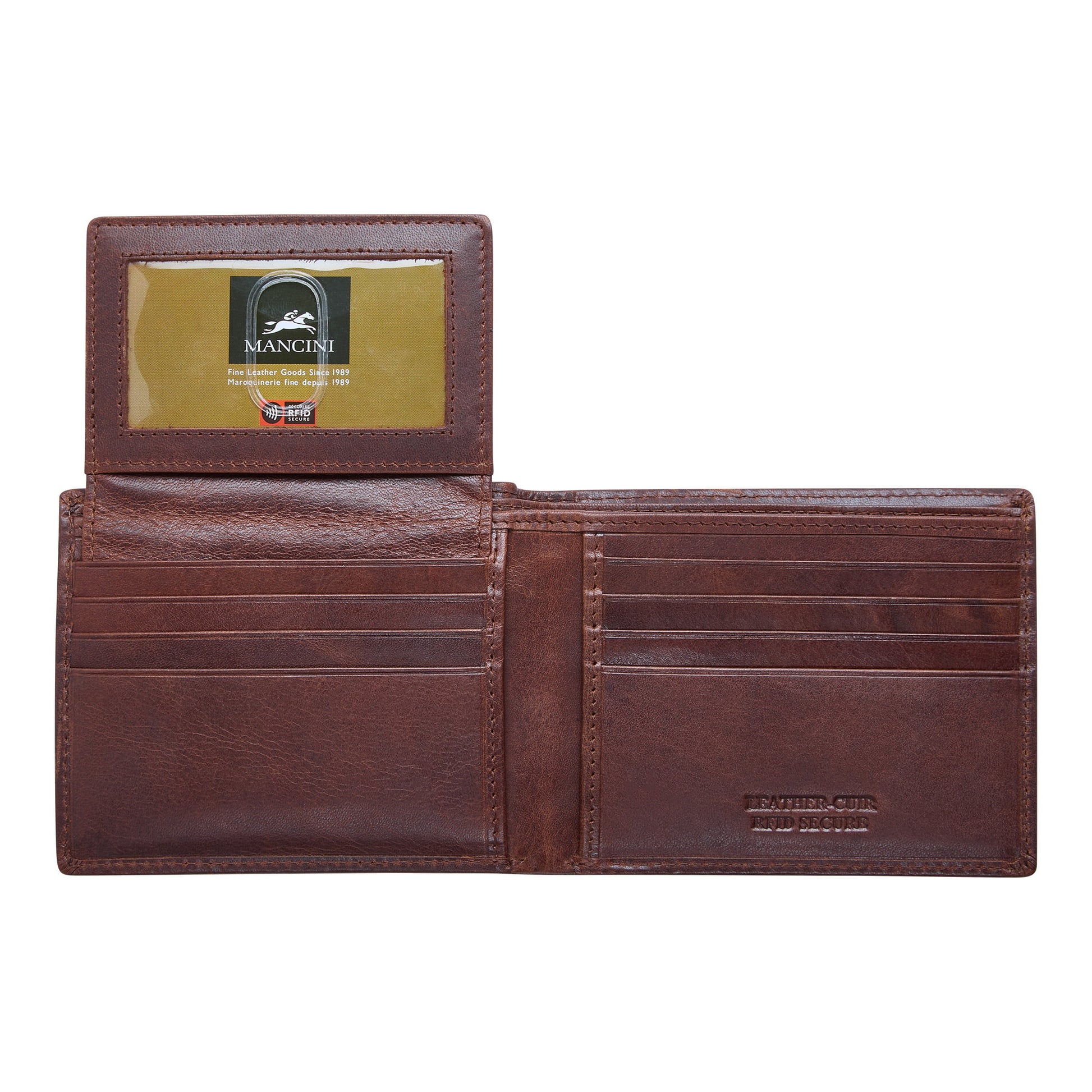 Mancini Wallets Mancini BOULDER Men's RFID Secure Billfold with Removable Passcase