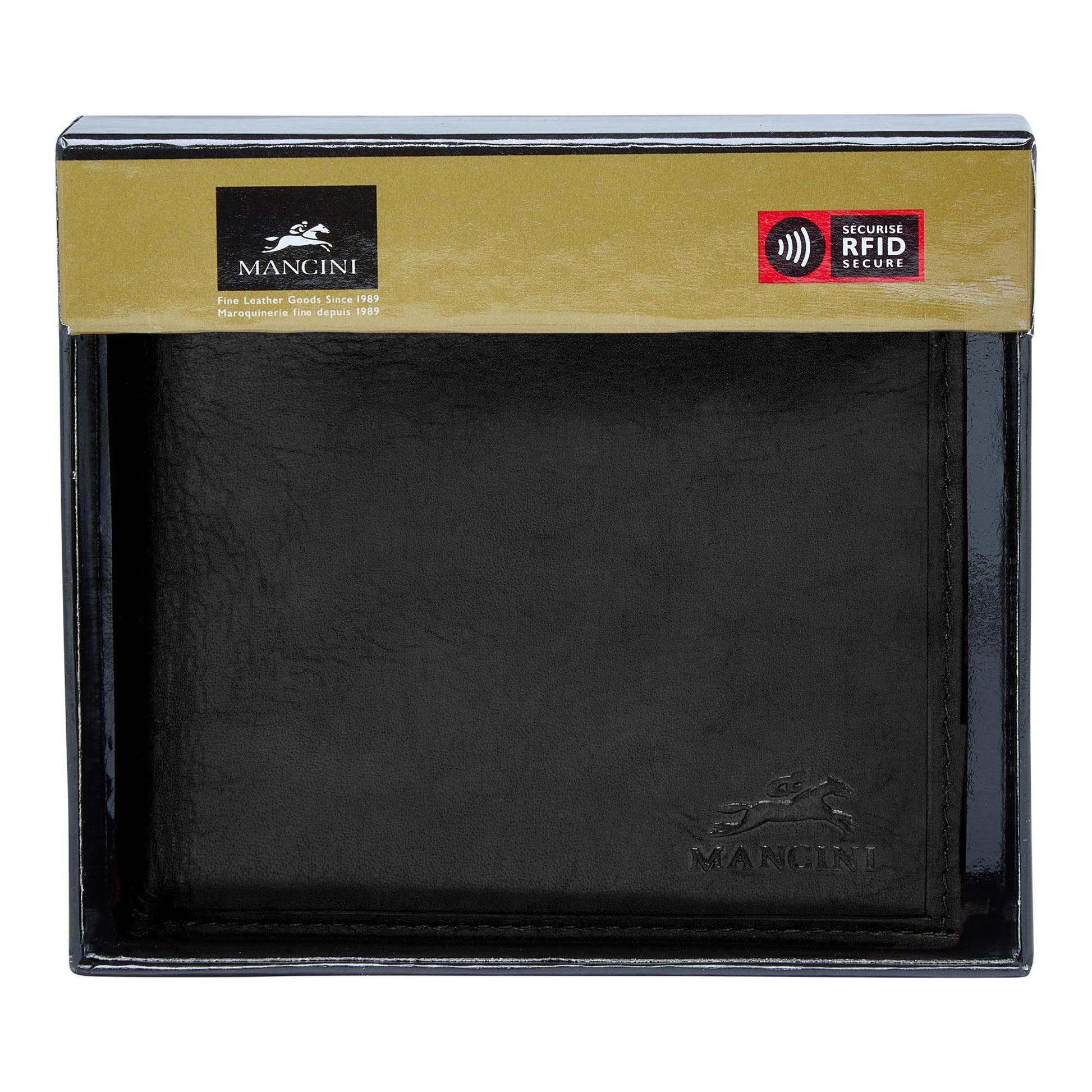Mancini Wallets Mancini BOULDER Men's RFID Secure Billfold with Removable Passcase