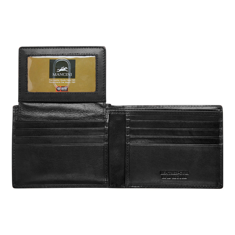 Mancini Wallets Mancini BOULDER Men's RFID Secure Billfold with Removable Passcase