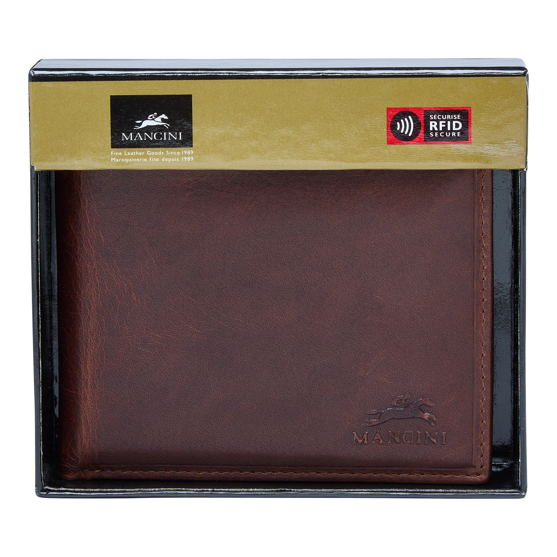 Mancini Wallets Mancini BOULDER Men's RFID Secure Billfold with Removable Passcase