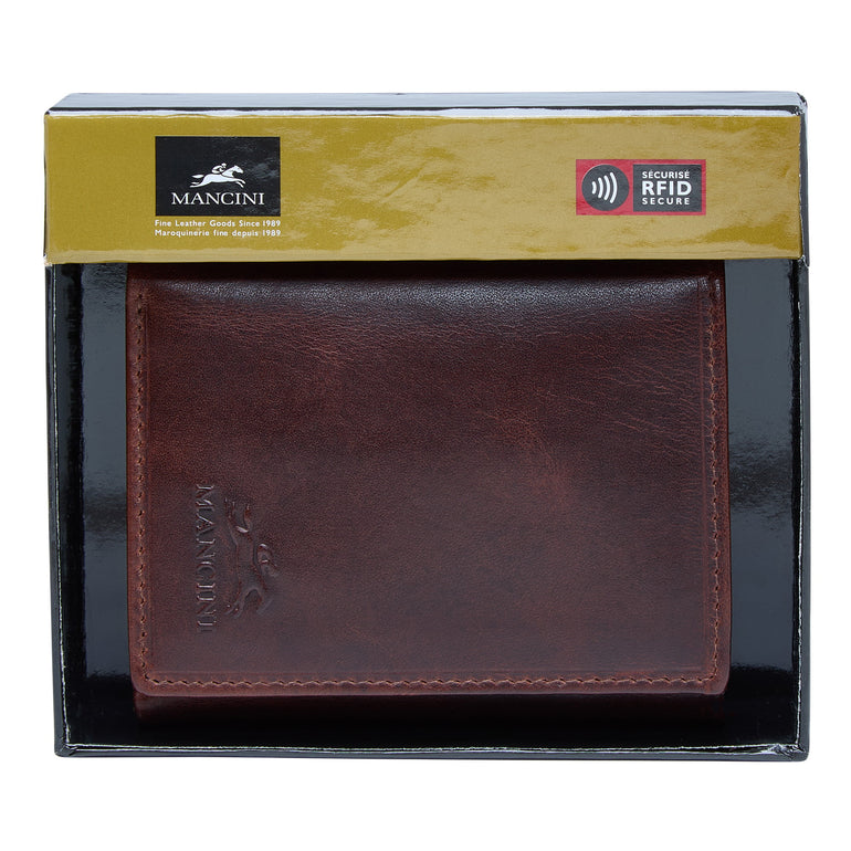 Mancini Wallets Mancini BOULDER Men's RFID Secure Trifold Wallet