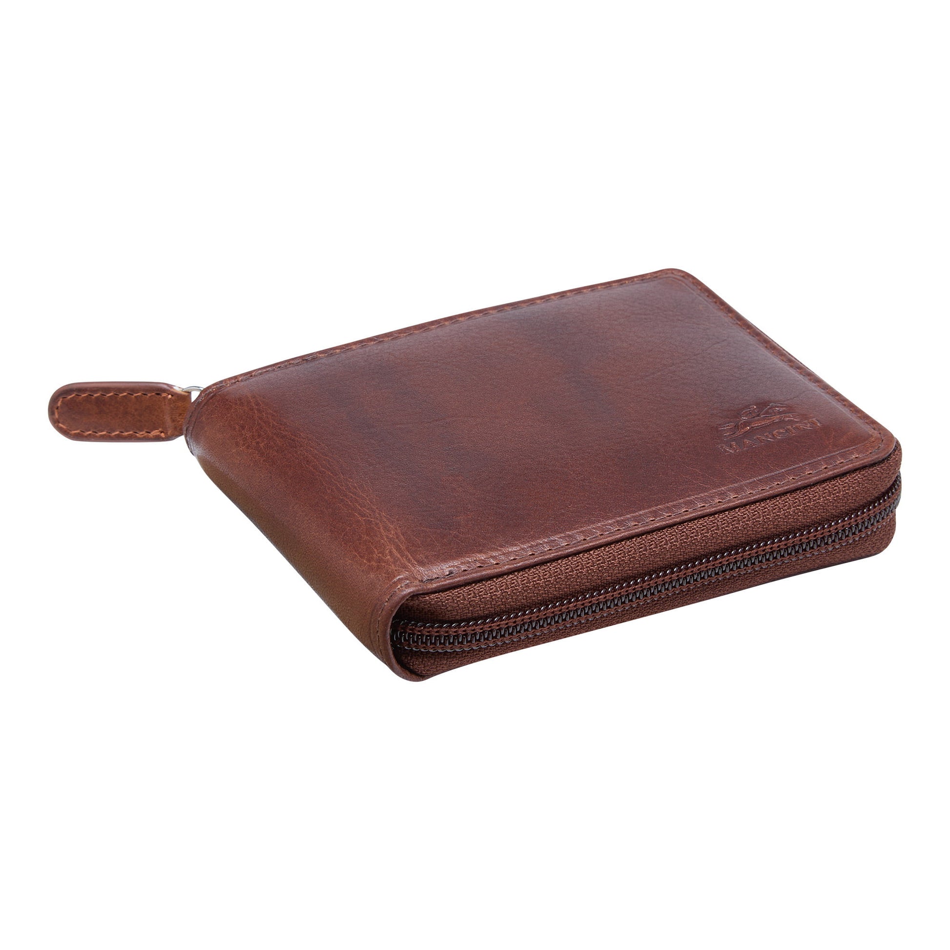 Mancini Wallets Mancini BOULDER Men's RFID Secure Zippered Wallet with Removable Passcase