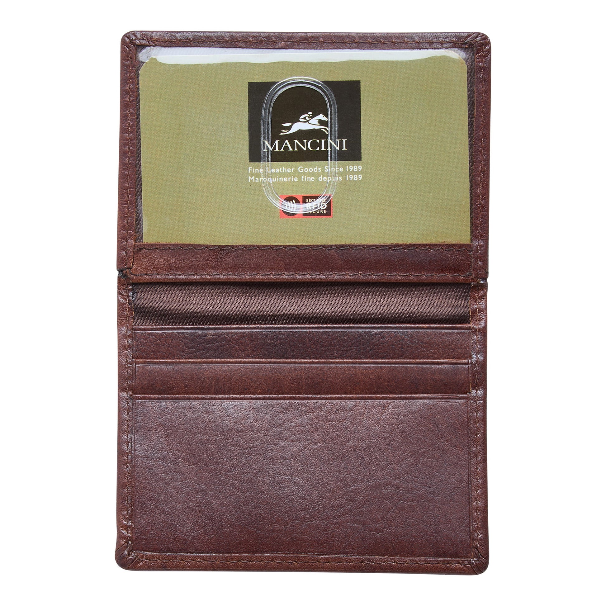 Mancini Wallets Mancini BOULDER Men's RFID Secure Zippered Wallet with Removable Passcase