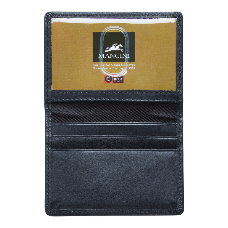 Mancini Wallets Mancini BOULDER Men's RFID Secure Zippered Wallet with Removable Passcase