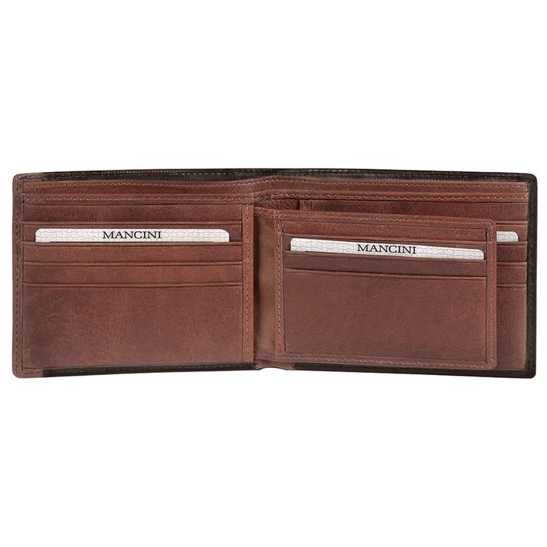 Mancini Wallets Mancini CASABLANCA Collection Men’s Billfold with Removable Passcase (RFID Secure)
