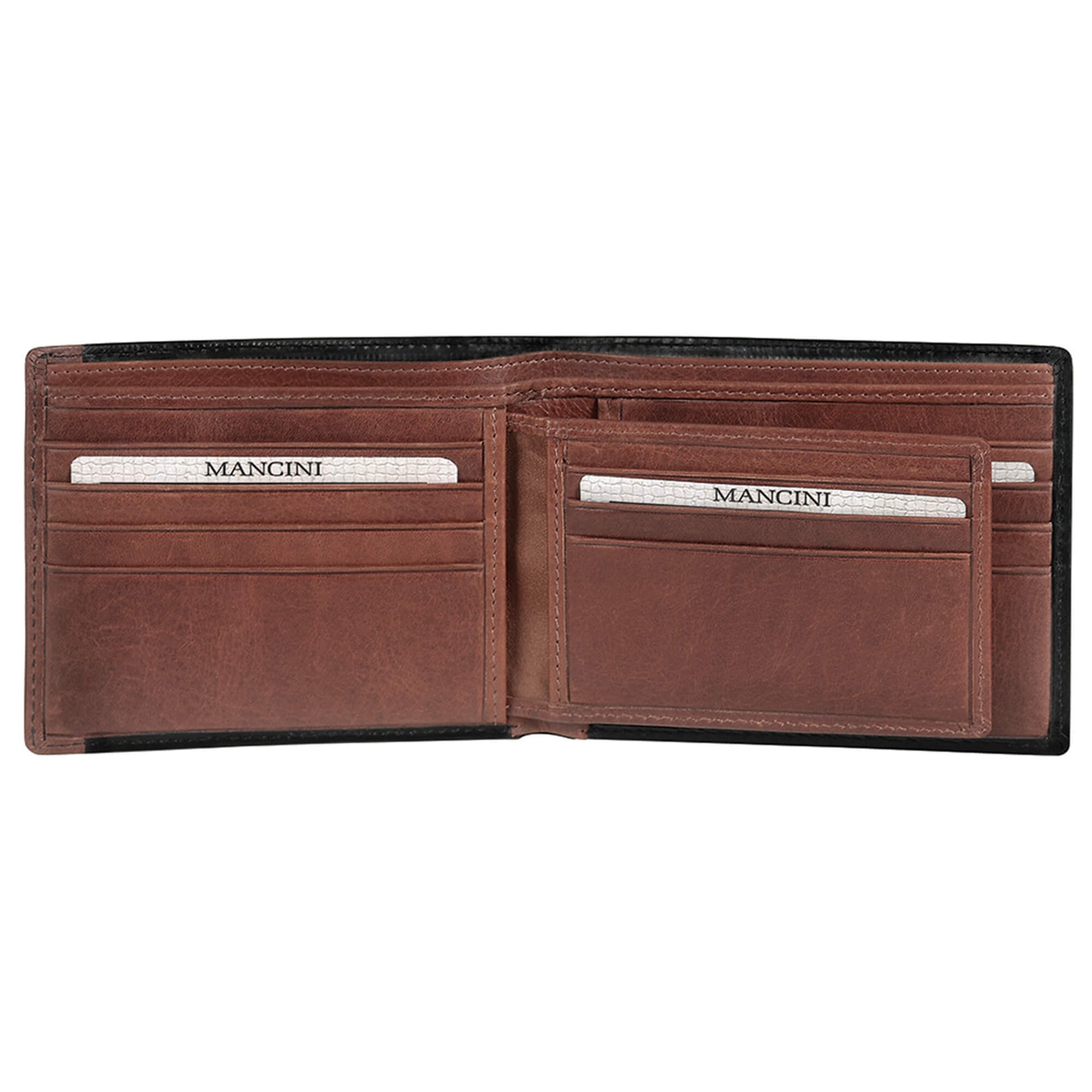 Mancini Wallets Mancini CASABLANCA Collection Men’s Billfold with Removable Passcase (RFID Secure)