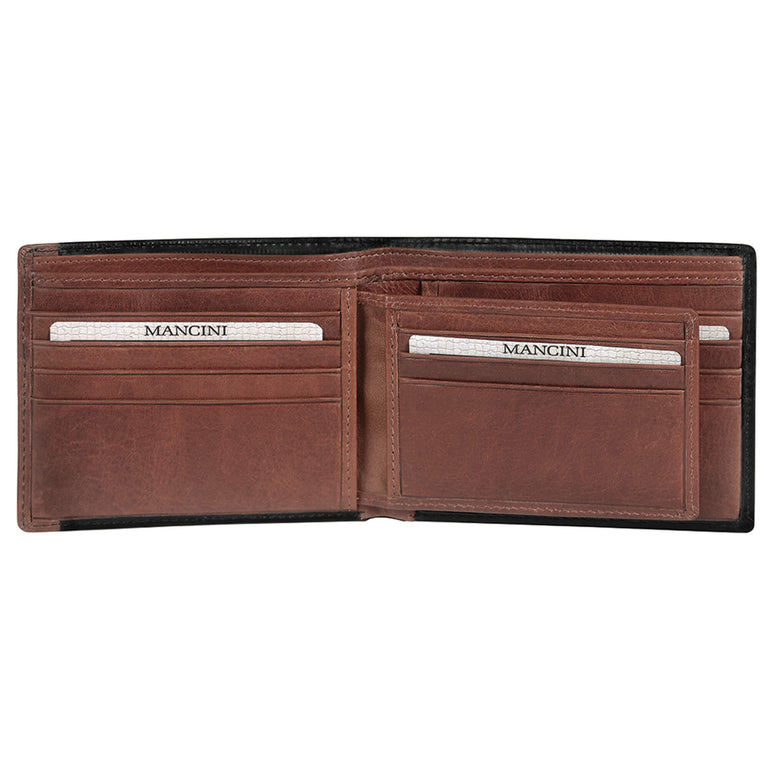 Mancini Wallets Mancini CASABLANCA Collection Men’s Billfold with Removable Passcase (RFID Secure)