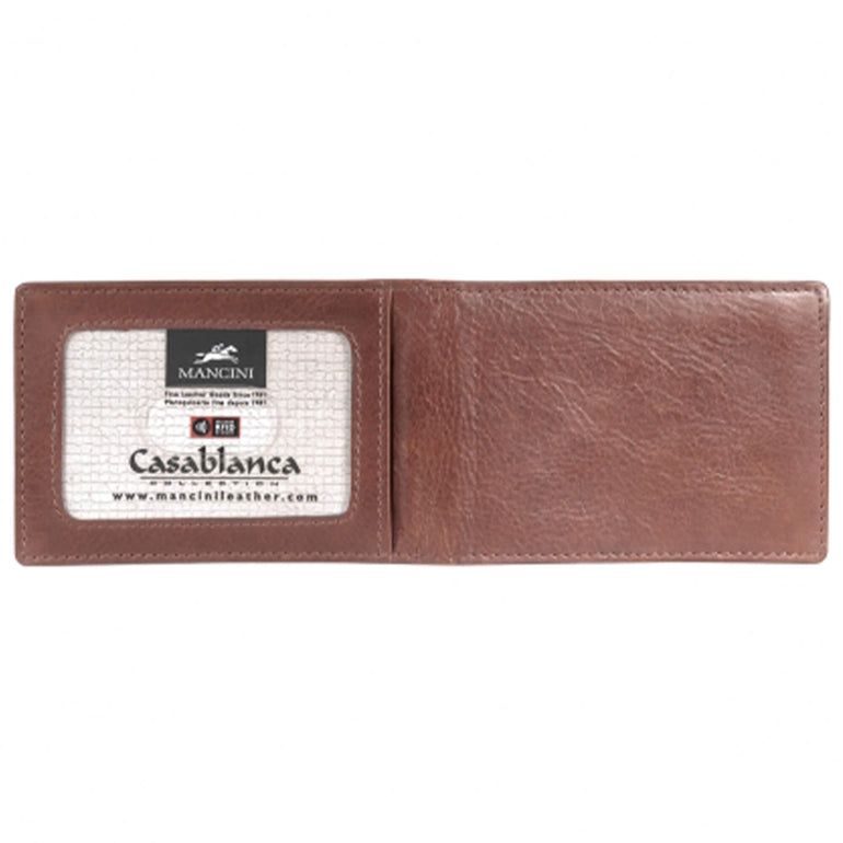 Mancini Wallets Mancini CASABLANCA Collection Men’s Billfold with Removable Passcase (RFID Secure)