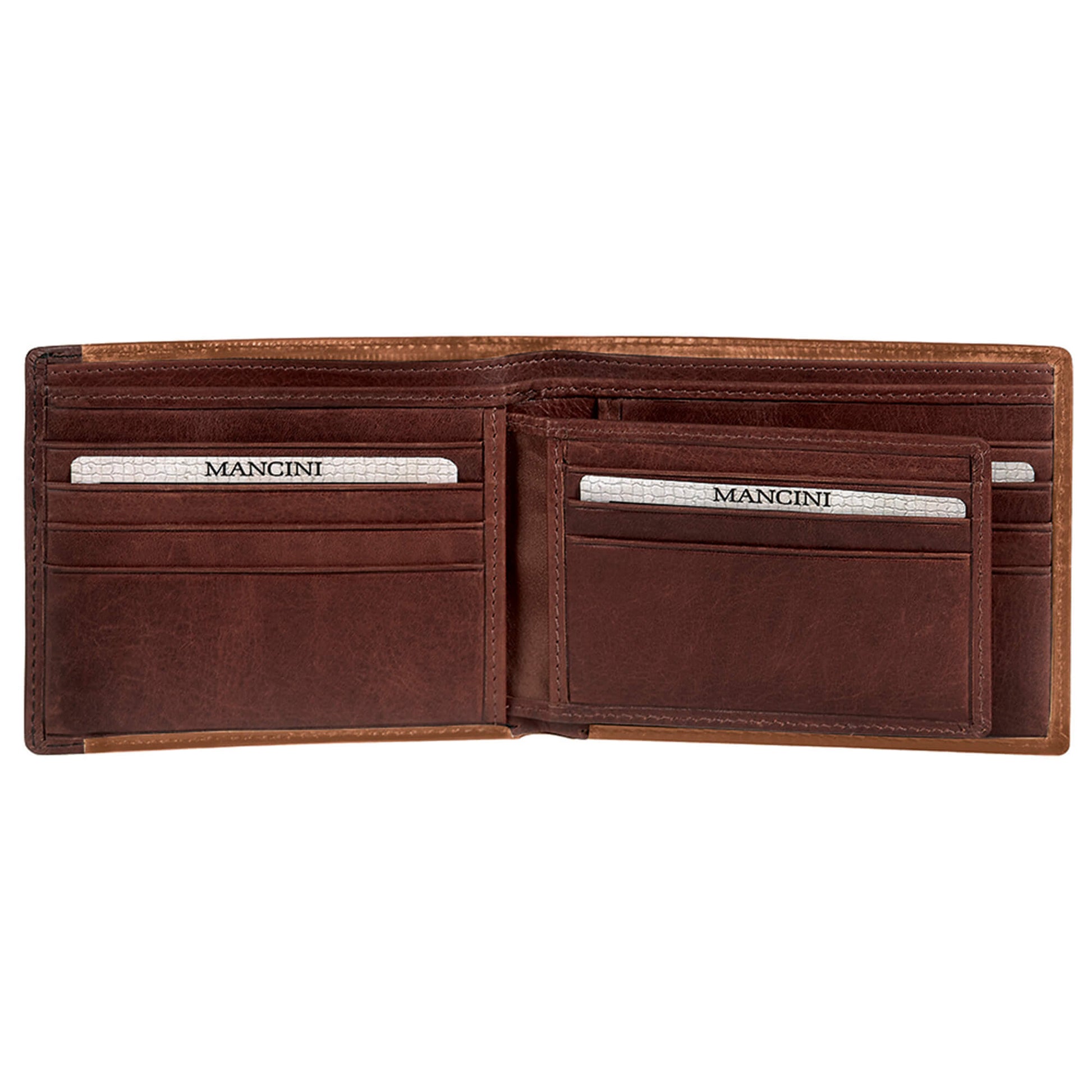 Mancini Wallets Mancini CASABLANCA Collection Men’s Billfold with Removable Passcase (RFID Secure)