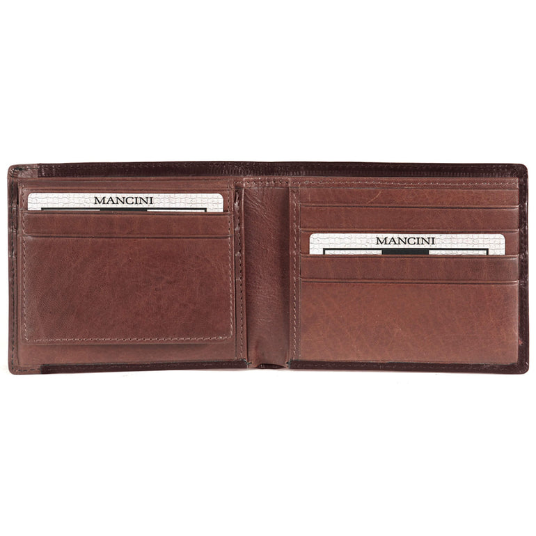 Mancini Wallets Mancini CASABLANCA Collection Men’s Billfold with Removable Passcase (RFID Secure)