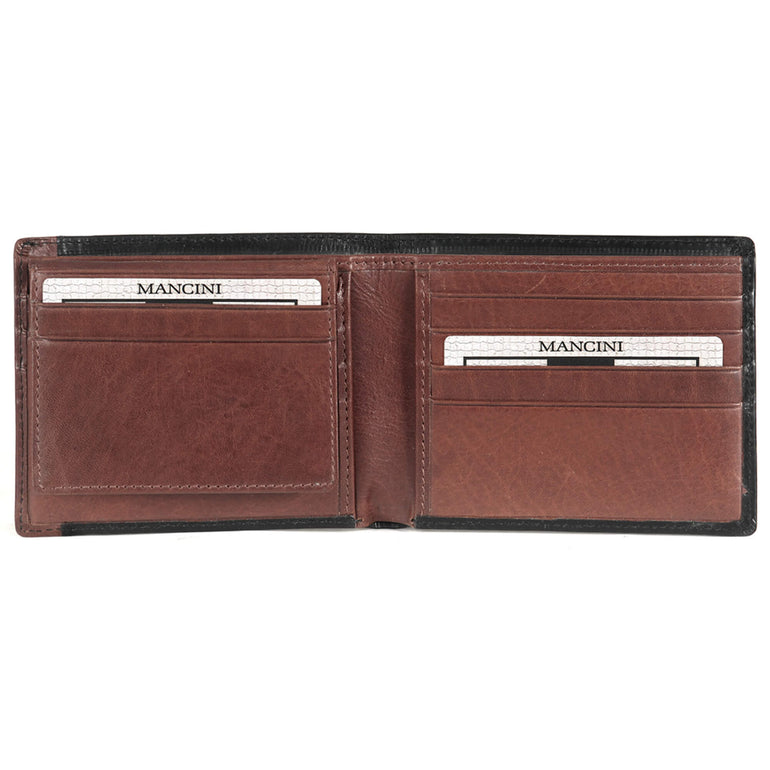 Mancini Wallets Mancini CASABLANCA Collection Men’s Billfold with Removable Passcase (RFID Secure)