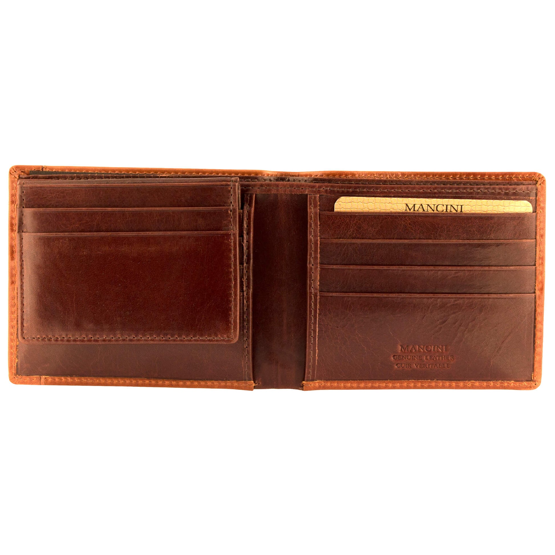 Mancini Wallets Mancini CASABLANCA Collection Men’s Billfold with Removable Passcase (RFID Secure)