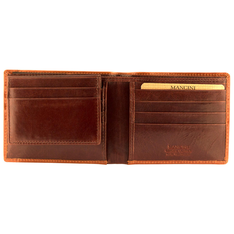 Mancini Wallets Mancini CASABLANCA Collection Men’s Billfold with Removable Passcase (RFID Secure)