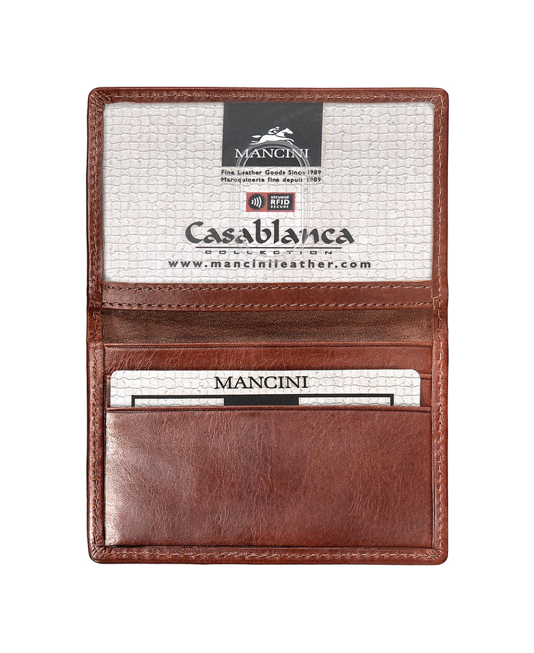Mancini Wallets Mancini CASABLANCA Collection Men’s Zippered Wallet with Removable Passcase (RFID Secure)
