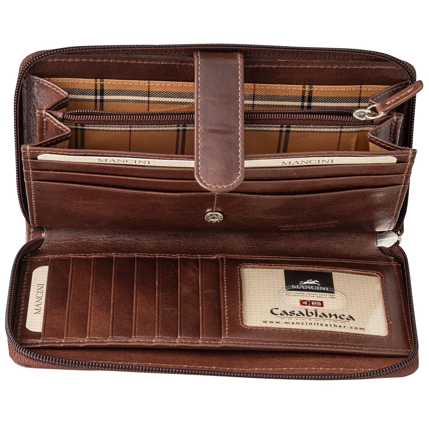 Mancini Wallets Mancini CASABLANCA Ladies' ''Clutch'' Wallet