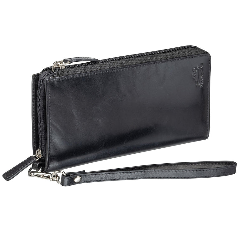 Mancini Wallets Mancini CASABLANCA Ladies` RFID Secure Trifold Wallet