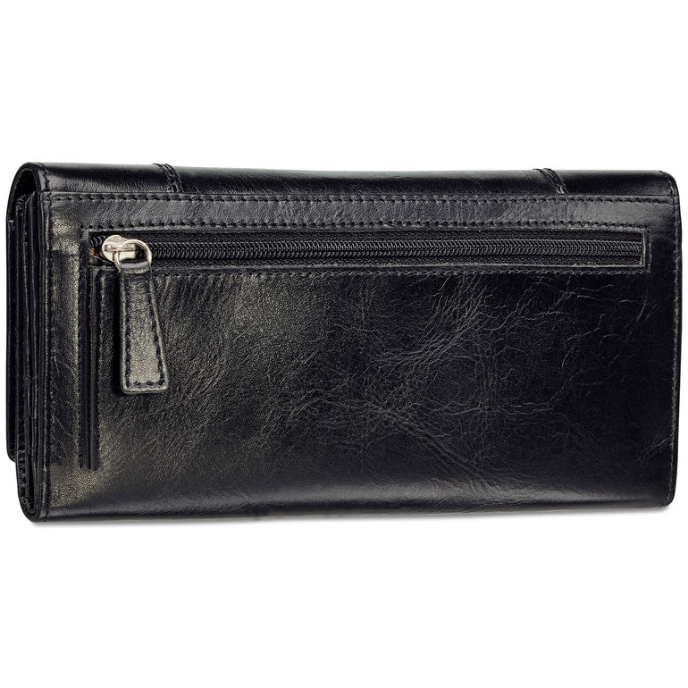 Mancini Wallets Mancini CASABLANCA Ladies’ RFID Secure Trifold Wallet