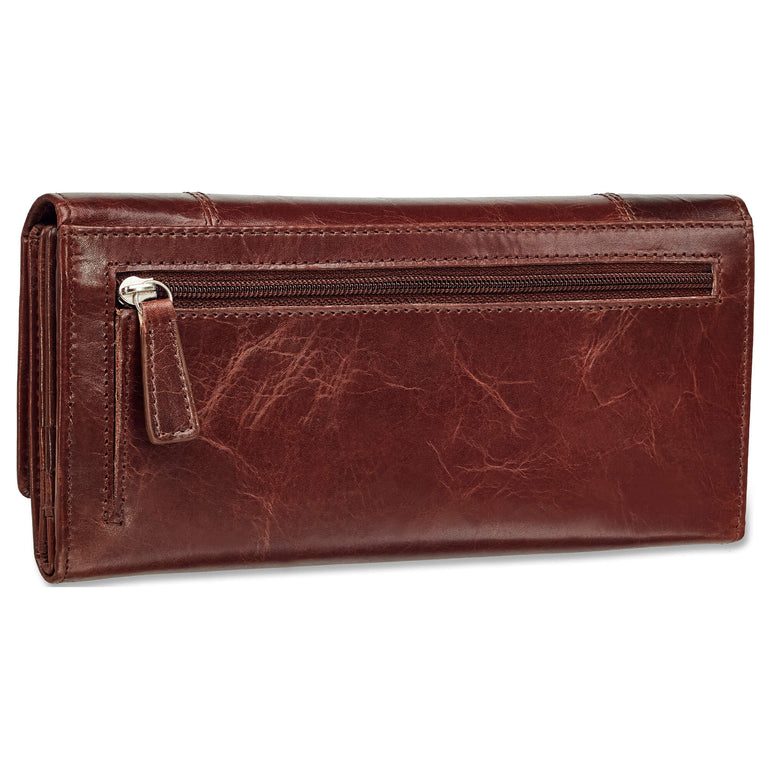 Mancini Wallets Mancini CASABLANCA Ladies’ RFID Secure Trifold Wallet