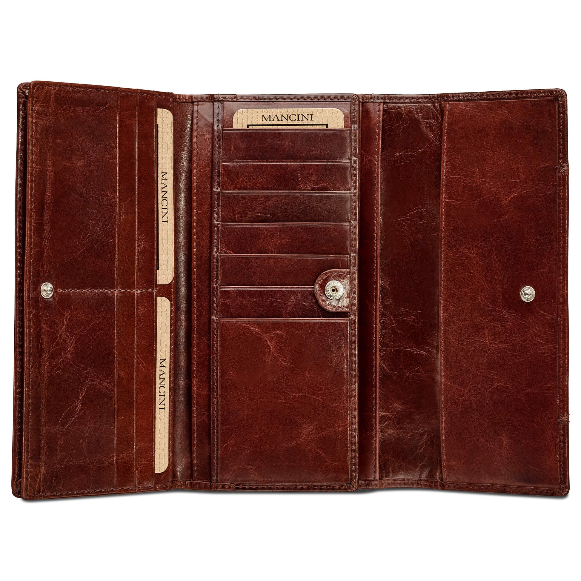Mancini Wallets Mancini CASABLANCA Ladies’ RFID Secure Trifold Wallet