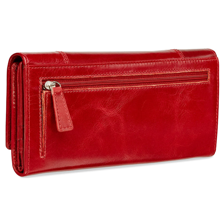 Mancini Wallets Mancini CASABLANCA Ladies’ RFID Secure Trifold Wallet