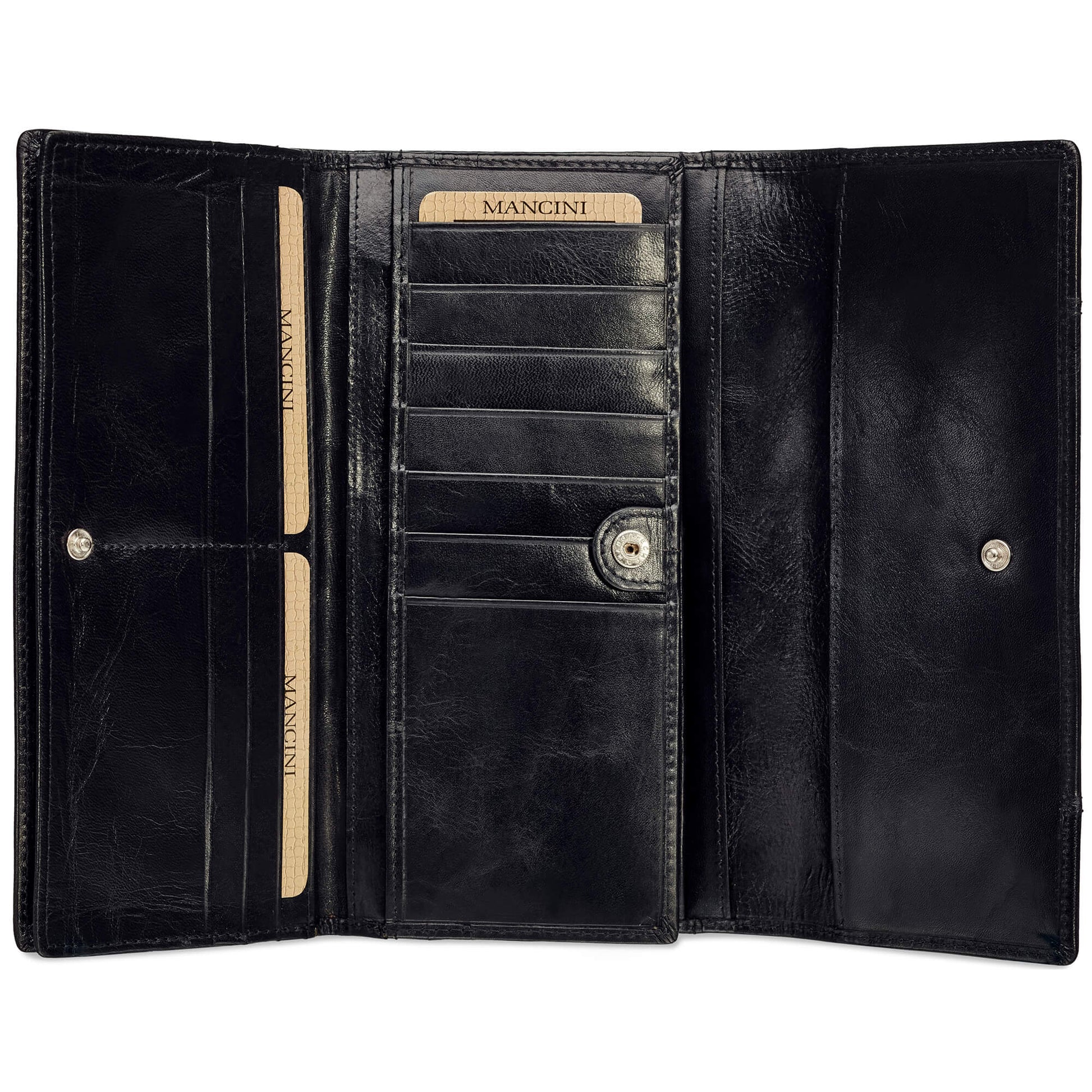 Mancini Wallets Mancini CASABLANCA Ladies’ RFID Secure Trifold Wallet