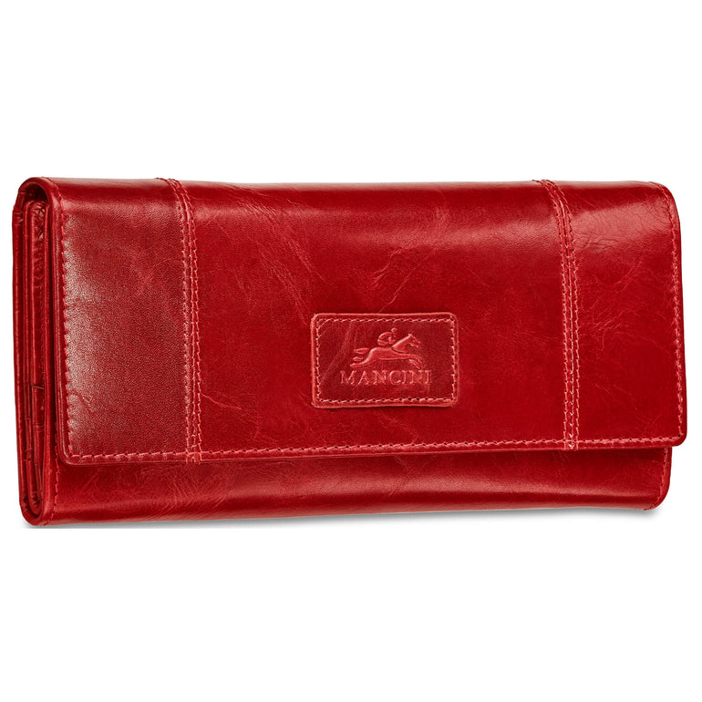 Mancini Wallets Mancini CASABLANCA Ladies’ RFID Secure Trifold Wallet