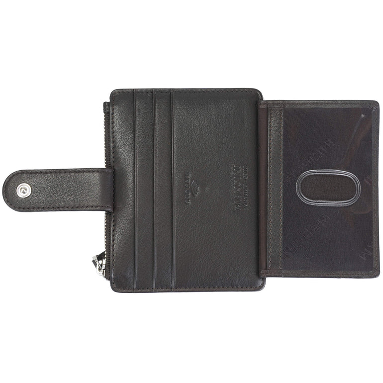 Mancini Wallets Mancini Croco2 Women’s Card Case with Enhanced RFID Protection