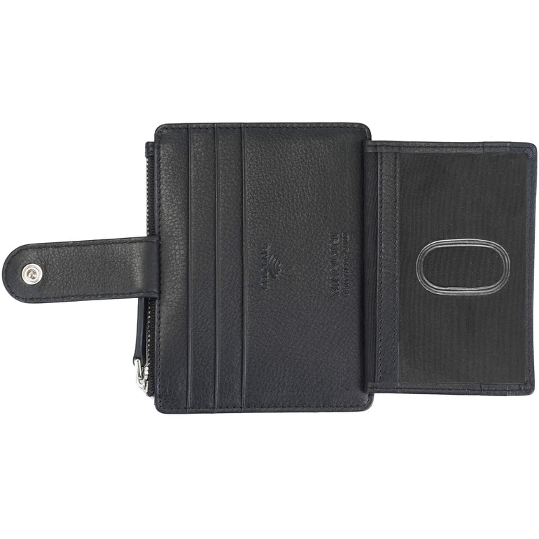 Mancini Wallets Mancini Croco2 Women’s Card Case with Enhanced RFID Protection